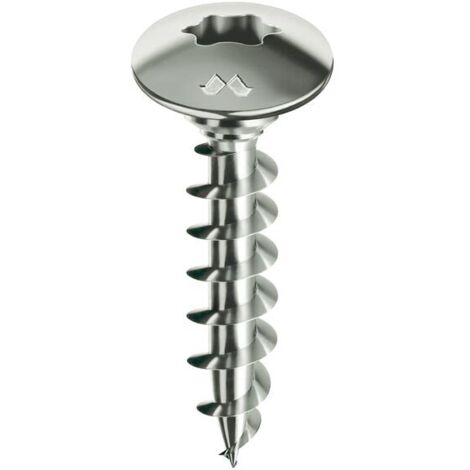 Vis de penture Panelvit® chromiting® FC tête large TX 30 traitement galvanique 6x35mm boîte 200 pièces - MUSTAD SPA