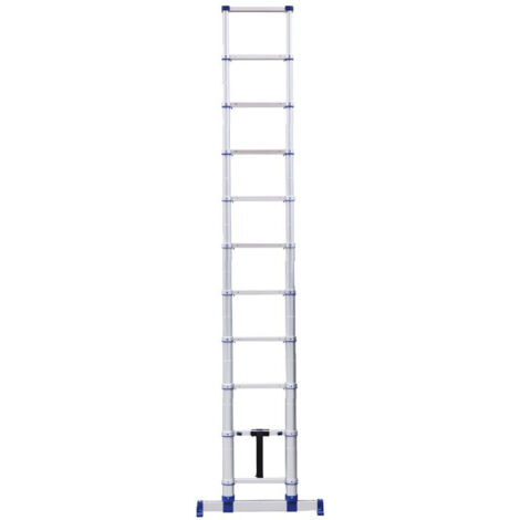 Tubesca Comabi – Échelle télescopique en aluminium 3,20m – Stabilisateurs télescopiques – Sabots antidérapants – SKU 94832
