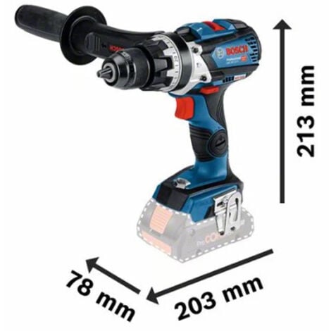 Perceuse visseuse à percussion GSB 18V-110 C BOSCH 2 batt.4.0Ah + charg.GAL - 06019G030B