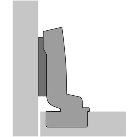 Hettich – Charnières invisibles Push to open 110° pour portes 15 à 24mm – Acier nickelé – Montage à visser – Réglages intégrés