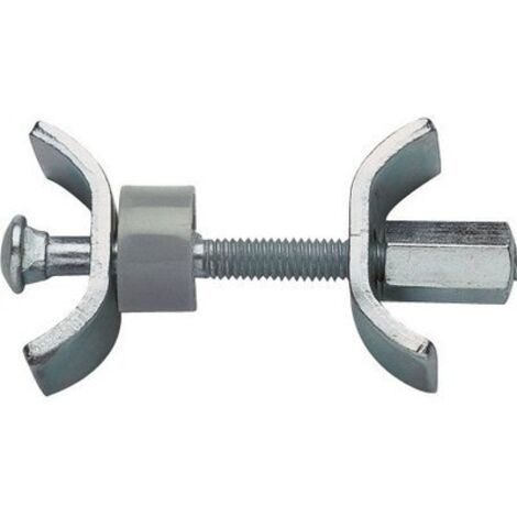 Hettich – Raccord AVB 5 – Équerre de fixation 100 mm – Acier galvanisé pour assemblage mécanique – Montage facile avec clips prémontés