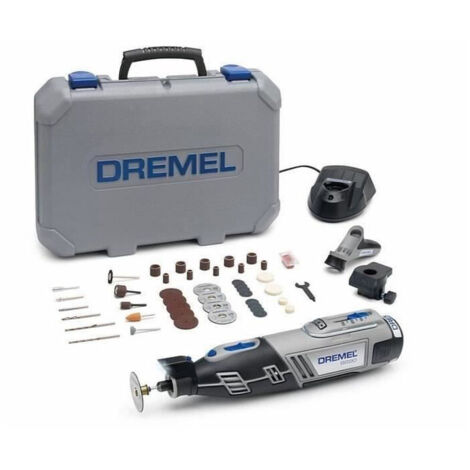 Dremel – Outil multifonction sans fil 8220-2/45 12V Li-ion – 1 batterie 2Ah – Chargeur – 45 accessoires – Éclairage LED pour précision (1/5)