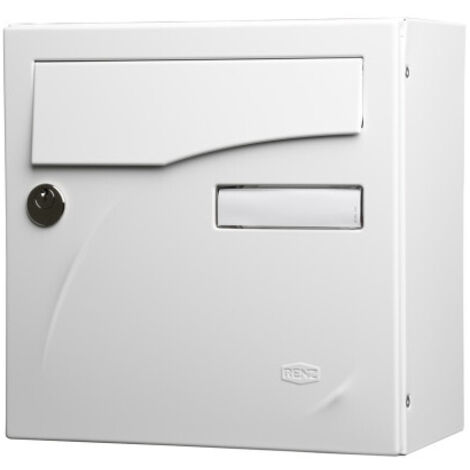 Boite aux lettres Préface compact Blanc RAL 9016 M - RENZ - 231133