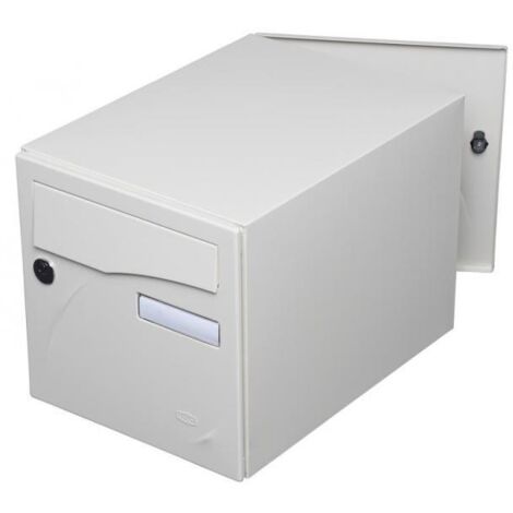 Boite aux lettres Préface 2 portes Blanc RAL 9016 M - RENZ - 231123