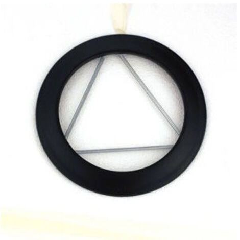 Poujoulat – Rosace à ressorts émaillé pour poêle à bois – Diamètre 150mm – Couleur noir mat – Accessoire pour fumisterie