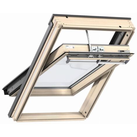 Fenêtre de toit VELUX à rotation 134x98 cm - Tout confort Motorisation Integra Solar - GGL UK04 305730 (1/2)