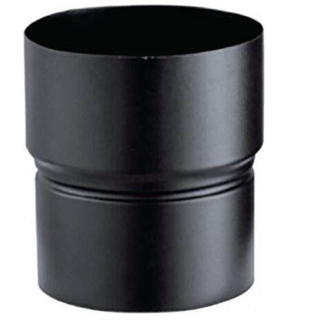 Poujoulat – Réduction femelle émaillé 150 mm – Raccord fumisterie noir mat – Acier émaillé – Diamètre sortie fumée 150/153 mm