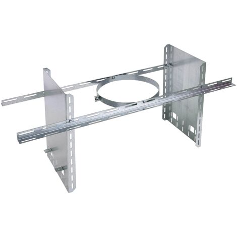 Collier de soutien réhaussé 40cm CSR Ø150 Inox galva POUJOULAT - 32150012 (1/2)