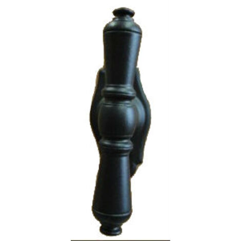 Bouton sur platine Languedoc BOUVET Fer époxy noir - 12662 (1/2)