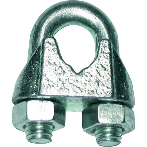 Levac – Serre-câble à étrier DIN 741 – Acier galvanisé – Ø 6 mm – Pour fixation câbles – 5270BG