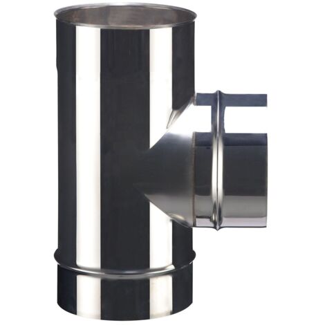 Té 90° nu inox 304 soudé Ø150 POUJOULAT TE 90-150 SOI - 52150750 (1/4)