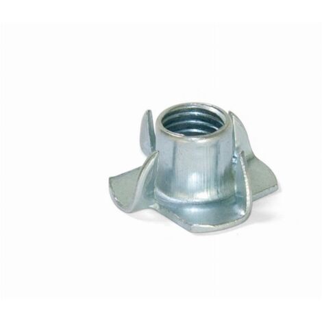 Emuca – Ecrou à griffe M10 pour fixation solide – Finition métal – Dimensions 22.5 x 22.5 mm – Hauteur 11 mm – 3006805 (1/3)