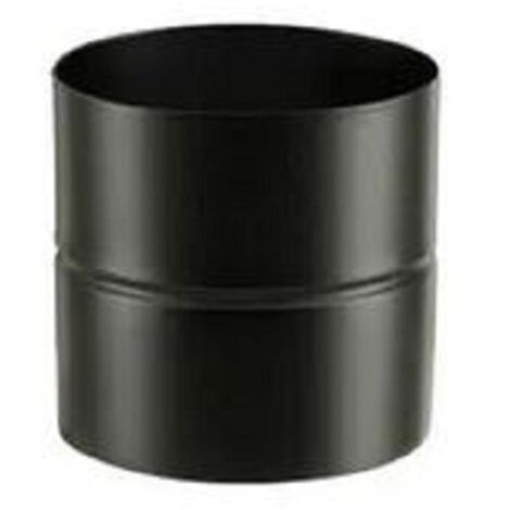 Poujoulat – Adaptateur émaillé NM 150F-150F – Acier émaillé noir – Raccordement poêle à bois – Évacuation efficace des fumées