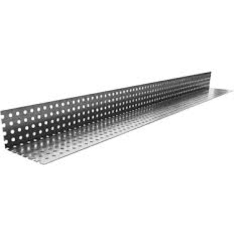 Profil de ventilation bas galvanisé UBBINK pour bardage - 22x23 mm - L.2m50 - 850505 (1/2)