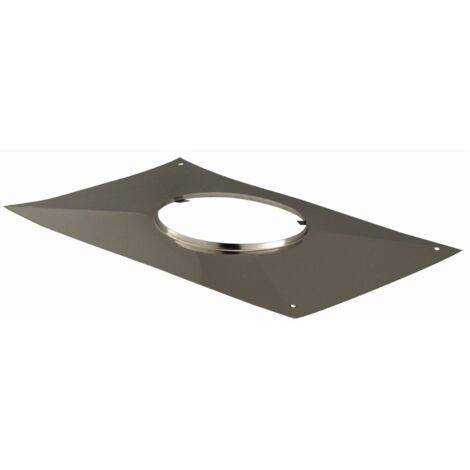 Poujoulat – Plaque d'étanchéité rectangulaire en inox – Pour gaz, fioul, bois, charbon – Dimensions 150x100mm – Accessoire TUBAGINOX