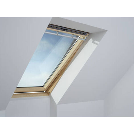 Fenêtre de toit VELUX à rotation 78x98 cm – Standard bois avec clapet de ventilation – Modèle GGL MK04 pour renouvellement d'air