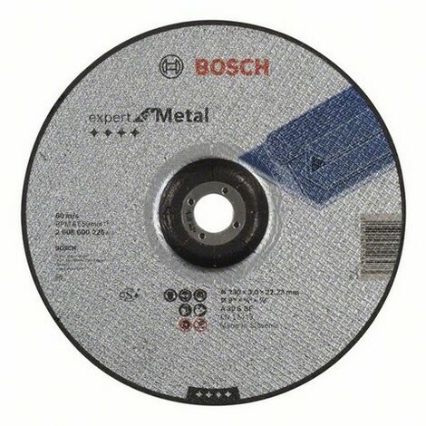 Bosch – Disque à tronçonner métal 230mm – Épaisseur 3mm – Alésage 22,3mm – Coupe nette pour meuleuses angulaires – 2608600226
