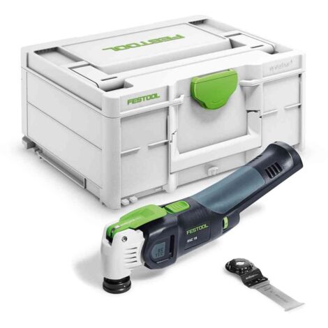 Festool – Scie oscillante sans fil 18V – Moteur EC-TEC sans balais – Système StarlockMax – Pour coupes précises dans bois, métal et plastiques – 576591 - OSC 18 E