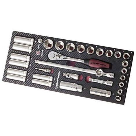 Coquille de douilles 3/8' EVA3 KRAFTWERK 32 pièces - 4903-02 (1/2)