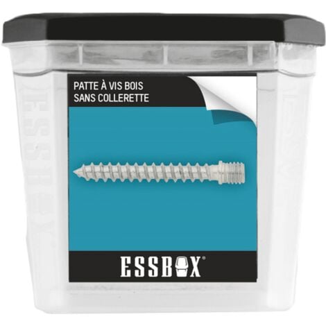 Patte à vis bois ESSBOX SCELL-IT Sans collerette - Ø8 mm x 50 mm - Boite de 50 - EX-9332110850