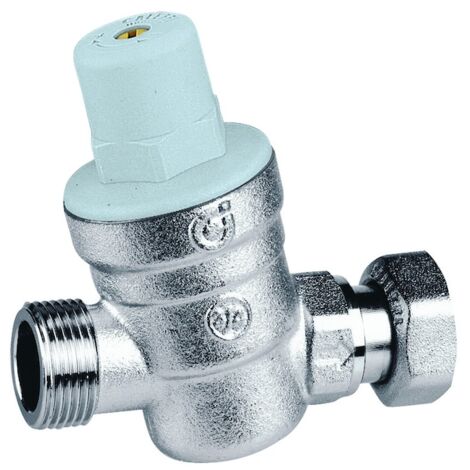 Thermador – Réducteur de pression écrou prisonnier 3/4' pour groupe de sécurité – Pression réglable 1 à 6 bar – Corps laiton chromé – R5331 (1/6)