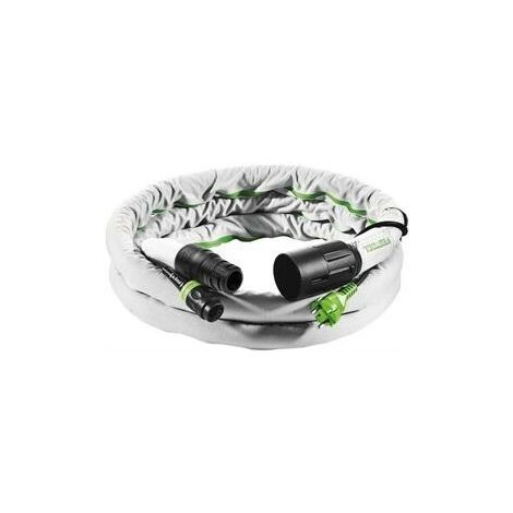 200041 Tuyau d'aspiration antistatique D 27/22mm – Longueur 3,5m – Compatible outils électroportatifs Festool – Réduction particules air - 5m-AS-GQ