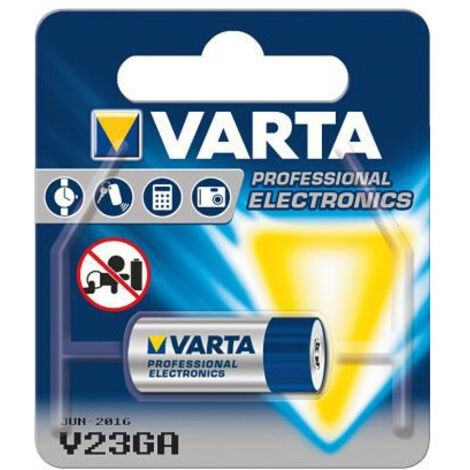 Varta – Pile alcaline 12V V23GA – Technologie Zn/MnO2 – 50mAh pour télécommandes et appareils médicaux – Compacte et fiable