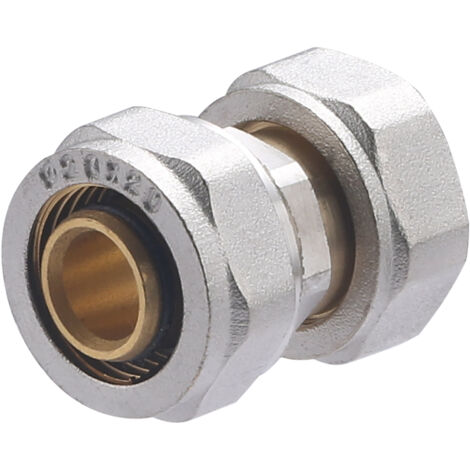 Noyon & Thiebault – Raccord laiton femelle écrou libre à compression Ø20 – Raccord à visser pour tube multicouche – Installation rapide sans outil – Double joint torique