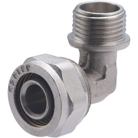 Coude mâle à compression pour tube multicouche NOYON & THIEBAULT Ø20 - M15X21 (1/2) (1/5)