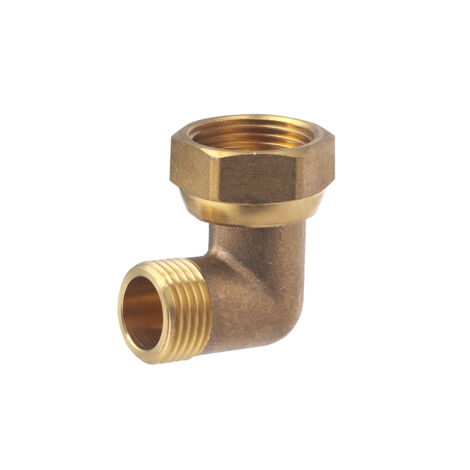 Noyon & Thiebault – Coude d'alimentation de collecteur 20x27 femelle – 15x21 mâle – Laiton – Étanchéité optimale pour arrivées d'eau verticales (1/4)