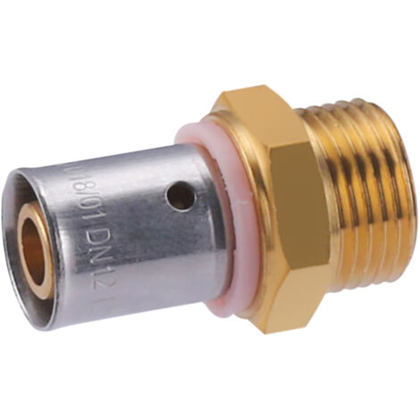 Raccord mâle à sertir pour tube PER  NOYON & THIEBAULT Ø12 - M12x17 (3/8)