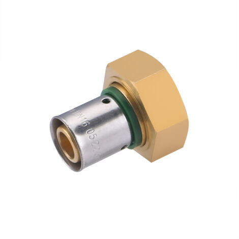 Raccord femelle écrou libre à sertir pour tube PER  NOYON & THIEBAULT Ø16 - F20x27 (3/4)