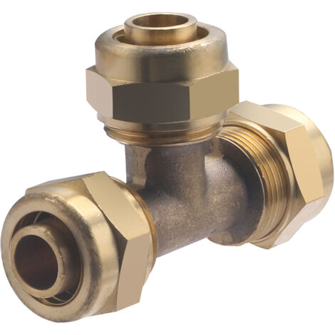 Té égal à compression pour tube PER NOYON & THIEBAULT Ø20