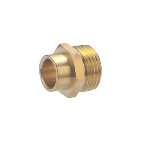 Noyon & Thiebault – Raccord laiton mâle à visser 3/8 – Manchon à souder Ø 12 mm – Pression 10 bar – Température 5°C à 90°C pour installations eau potable - 1121-1212L1