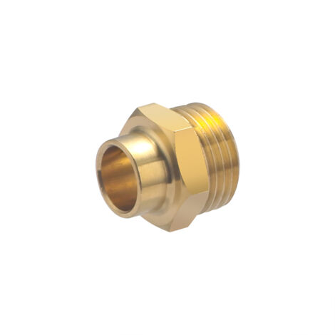 Manchon laiton à visser mâle M1/2' (15x21) NOYON & THIEBAULT - à souder - Ø 12 mm - 1121-1512L1