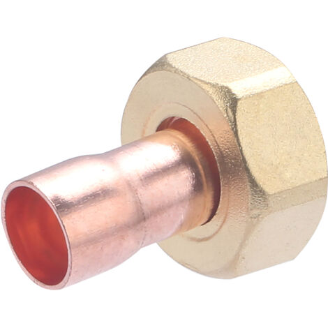 Noyon & Thiebault – Raccord droit laiton à visser femelle écrou prisonnier 3/4' – Ø 14 mm – Soudure rapide cuivre – Installation eau potable et chauffage - 777-2014L1