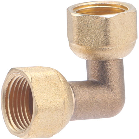 Noyon & Thiebault – Coude laiton double femelle écrou libre F3/8 (12x17) – Pression 10 bar – Température 5-90°C – Installation rapide sans ajustement
