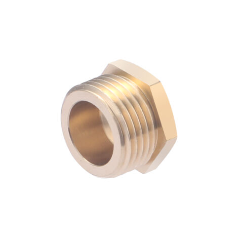 Noyon & Thiebault – Bouchon laiton mâle 3/8 (12x17) – Raccord pour circuits d'eau potable et chauffage – Résistance jusqu'à 10 bar – Température 5°C à 90°C - 233-12S2