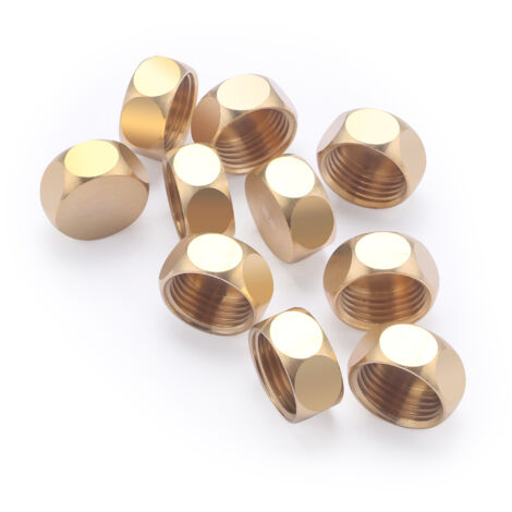 Noyon & Thiebault – Bouchon en laiton femelle 1/2' (15x21) – Raccord plomberie étanche – Pression max 10 bar – Pour installations eau potable et chauffage - 234-15S10
