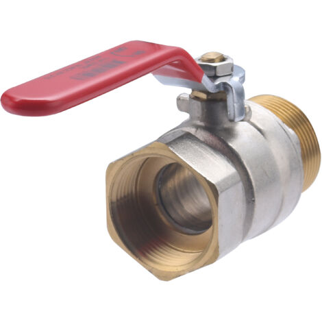 Noyon & Thiebault – Vanne d'arrêt mâle-femelle 1'1/4 – Filetage 33x42 – Passage total avec manette longue – Débit optimal – Installation facile - 1208-I33ET