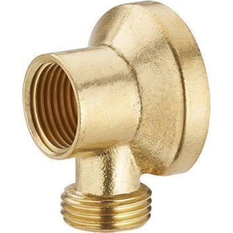 Noyon & Thiebault – Applique murale laiton brut mâle 15x21 – Femelle 15x21 – Raccord robinetterie pour fixation murale – Usage professionnel