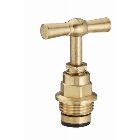 Noyon & Thiebault – Tête de robinet laiton mâle M20x27 (3/4) – Démontable pour changement de clapet – 6 pans pour démontage facile - 635-20L1