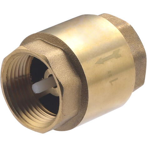 Noyon & Thiebault – Clapet anti-retour double femelle 1' (26x34) – Corps laiton et ressort inox 304 – Applications : adduction d’eau et chauffage - 1331-26ET