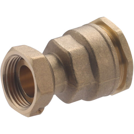 Noyon & Thiebault – Raccord femelle écrou libre laiton pour tuyau polyéthylène Ø32 – Sortie mâle 1' (26x34) – Étanchéité parfaite jusqu'à 10 bar