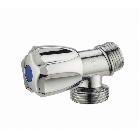 Robinet de machine à laver équerre à clapet mâle M1/2' (15x21) sortie mâle M3/4' (20x27) NOYON & THIEBAULT - 803-1520C1