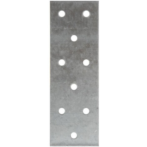 Simpson Strong Tie – Plaque perforée acier galvanisé 200x60mm – Épaisseur 2mm – 25 trous Ø5mm pour assemblages robustes – Connexions bois massif et lamellé-collé