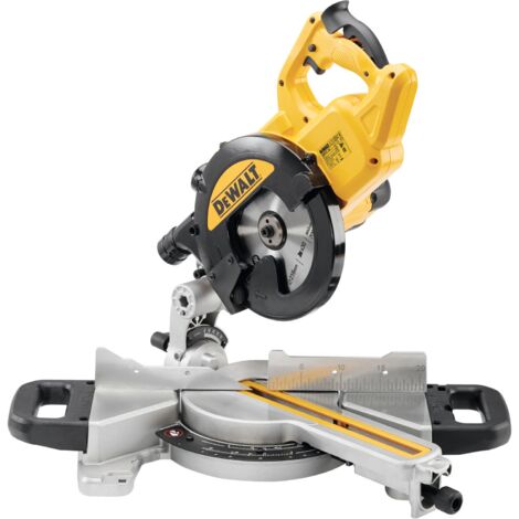 Dewalt – Scie à onglets radiale 216mm 1300W – Capacité de coupe 270x60mm – Inclinaison 48° – Vitesse 4500t/min – Pour bois dur