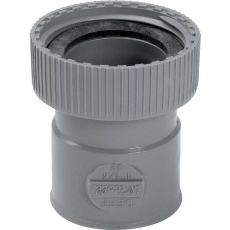 Nicoll – Douille femelle à écrou prisonnier 40x49 mm – Raccord PVC lisse pour évacuation eaux usées – Installation par vissage rapide - 40-40x49