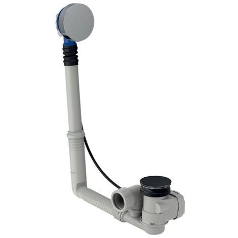 Geberit – Vidage baignoire automatique 52 mm – Finition chromée brillante – Débit 0,8 l/s – Compatible baignoires acier et synthétique