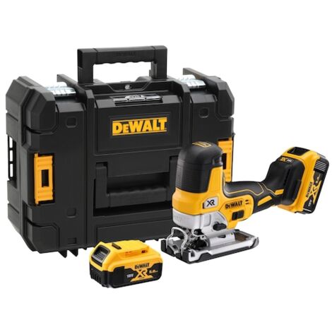 Dewalt – Scie sauteuse sans fil 18V – 2 batteries 5.0Ah – Moteur Brushless – Profondeur de coupe 135mm – Vitesse 3200 oscillations/min